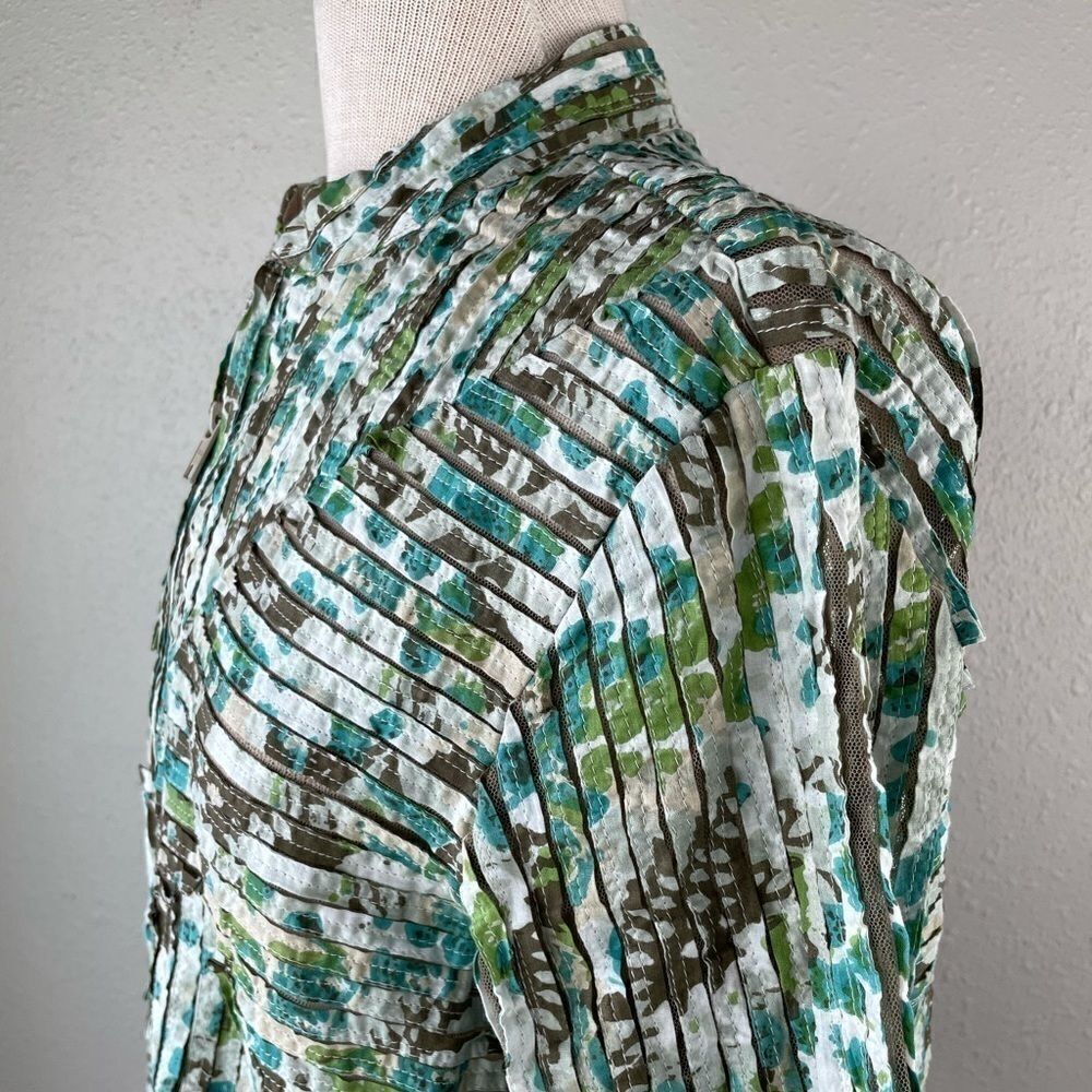 Multiples Full Zip Jacket Top Size M EUC - image 5